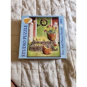 Sunny Afternoon 1000 piece Puzzle- Bits And Pieces. Dog, Bird, Chicken & Chicks‎